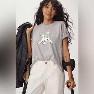 NWT Size L - Krissy Mast x Anthropologie Graphic Tee